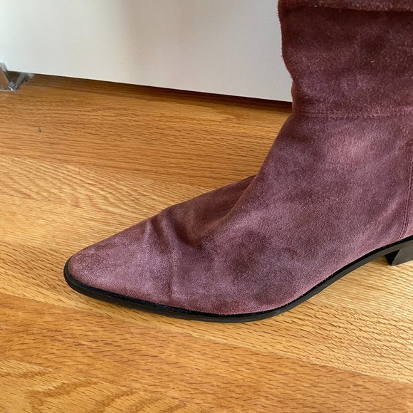 Purple Suede Boots - Picture 9 of 9